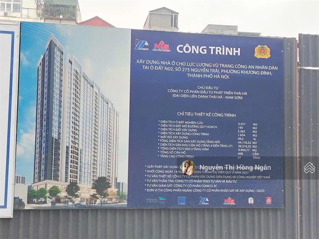 Bán căn hộ thương mại 275 nguyễn trãi giá 60tr . dt 70m