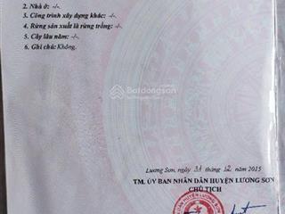 Chính chủ nhờ bán lô đất 637,5m2 có 400m2 ont tại lâm sơn lương sơn hoà bình (cũ) có sẵn nhà 2 tầng