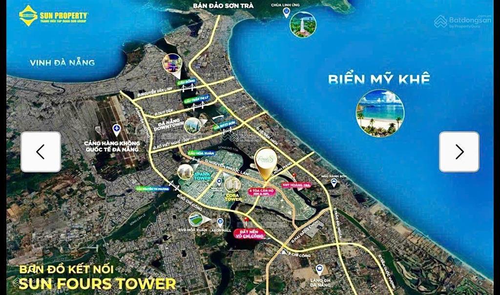 Sở hữu căn 1br+ sun fours khu nam hòa xuân view pháo hoa, s 53,8m2 giá chỉ 2tỷ8 thanh toán đến 2030