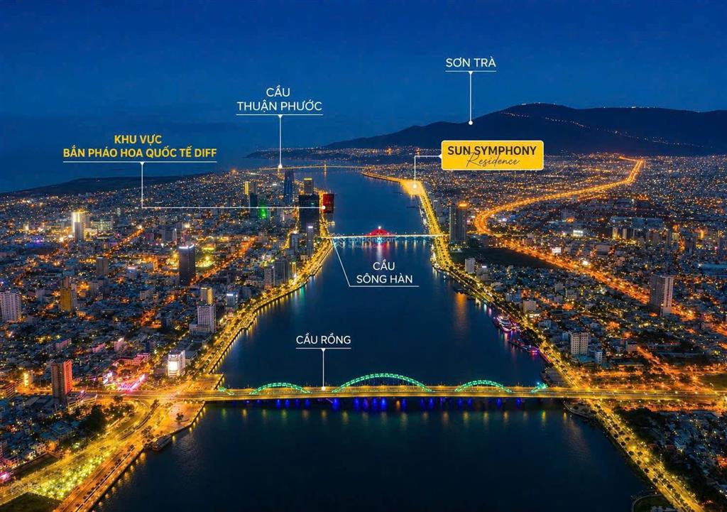 Sở hữu căn view sông hàn giá chỉ 2ty2 ở sun symphony 5 đà nẵng, 0 lãi suất 30th, ck 5% ký ngay hdmb