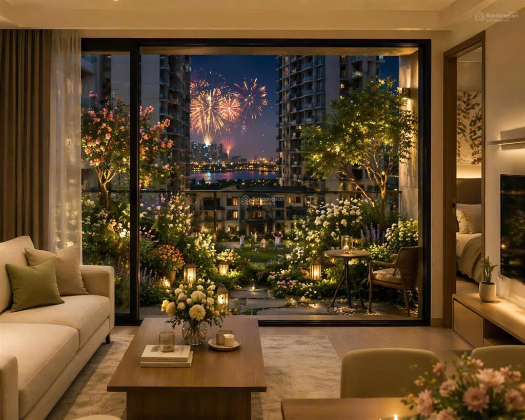 Chỉ 3ty1 sở hữu căn sân vườn 70m2 sun fourstower nam hòa xuân tòa f1 hướng đông nam, vay 0 lãi 30th