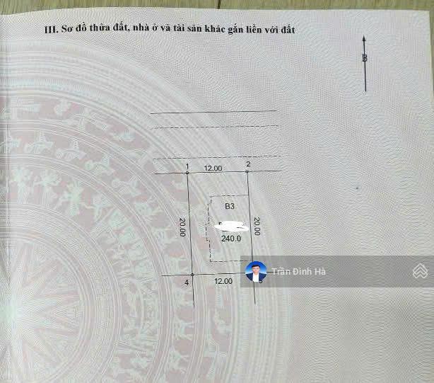 Biệt thự xây thô 3 tầng khu đtm phú lương, dt240m2, mt12m, 47 tỷ hà đông