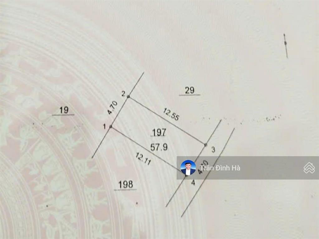 Bán đất phú mỹ, biên giang, dt 58m2, mt 4.7m, 2.95 tỷ hà đông.  0914 766 ***