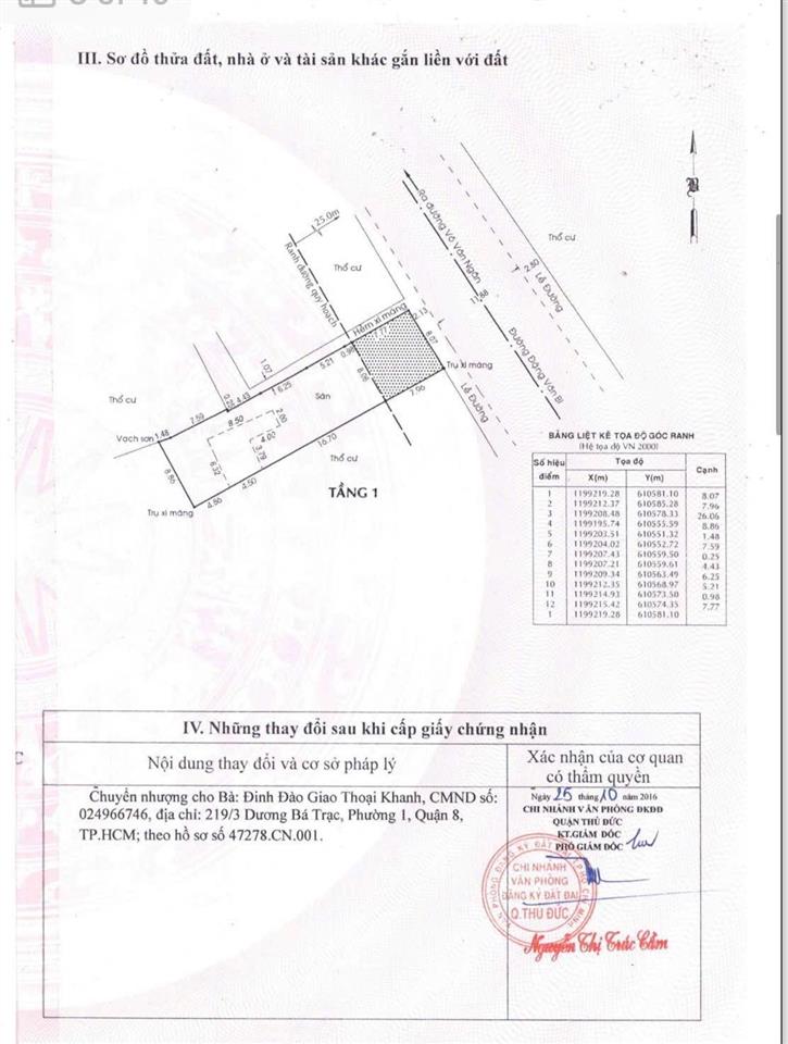 Mt đặng văn bi thủ đức 8 x 35  45 tỷ