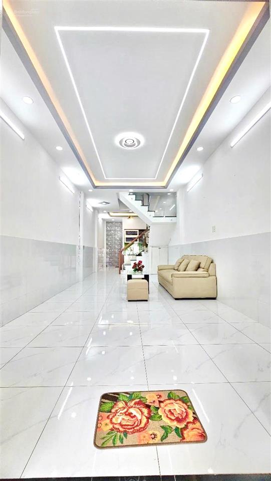Chỉ 5.39 tỷ  nhà mặt tiền kinh doanh  gần 50m2  kênh nước đen  đs 14  lê văn quới  ko lộ giới