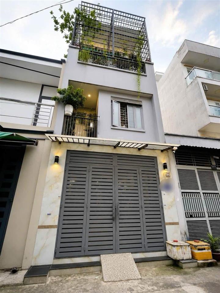Chỉ 5 tỷ 5  nhà 4 tầng  lê văn quới  gò xoài  50m2  hẻm xe hơi thông