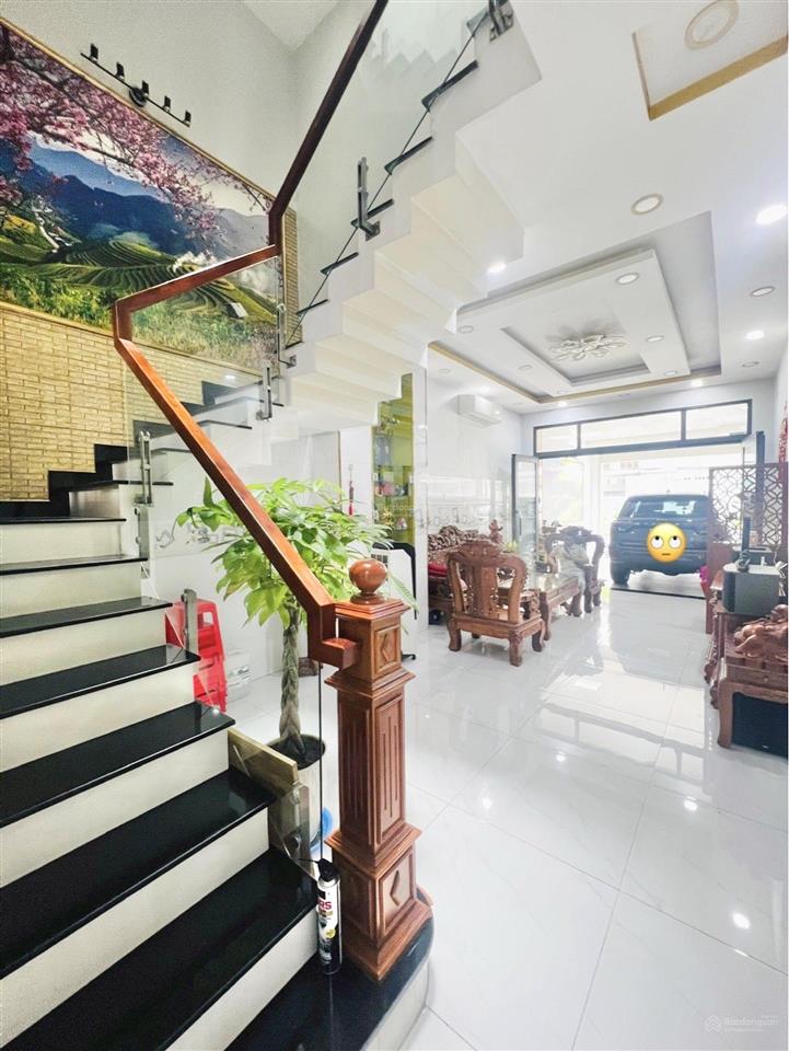 Giảm còn 7 tỷ 9  mặt tiền nội bộ tên lửa  4x19m  3 tầng đúc  giáp quận 6  đường 10m có lề