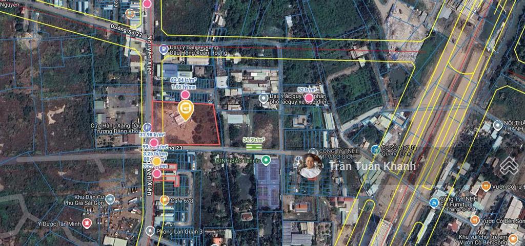 Góc 2 mt nguyễn xiển và đường 23, thủ đức, dt 6500 m2, ctxd 25 tầng, giá bán 186 tỷ thương lượng