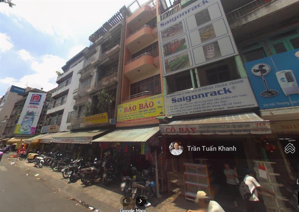 Bán nhà mặt tiền quận 5, hải thượng lãn ông, p13, quận 5, dt 7x20 kc 3 tầng  xây mới 7 tầng 55 tỷ