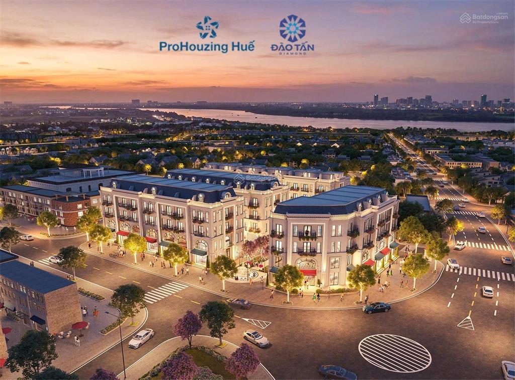 Shophouse mặt phố kinh doanh số 1 tại huế (đào tấn diamond city)  không ngập lụt