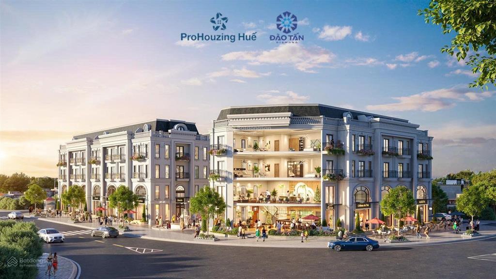 Shophouse mặt phố kinh doanh số 1 tại huế (đào tấn diamond city)  không ngập lụt