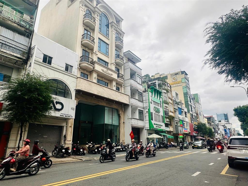 Giảm 20 tỷ! góc 2mt võ văn tần, q3  7x14m, nở hậu 12m, 4 tầng  hđt 105 triệu  giá 65 tỷ