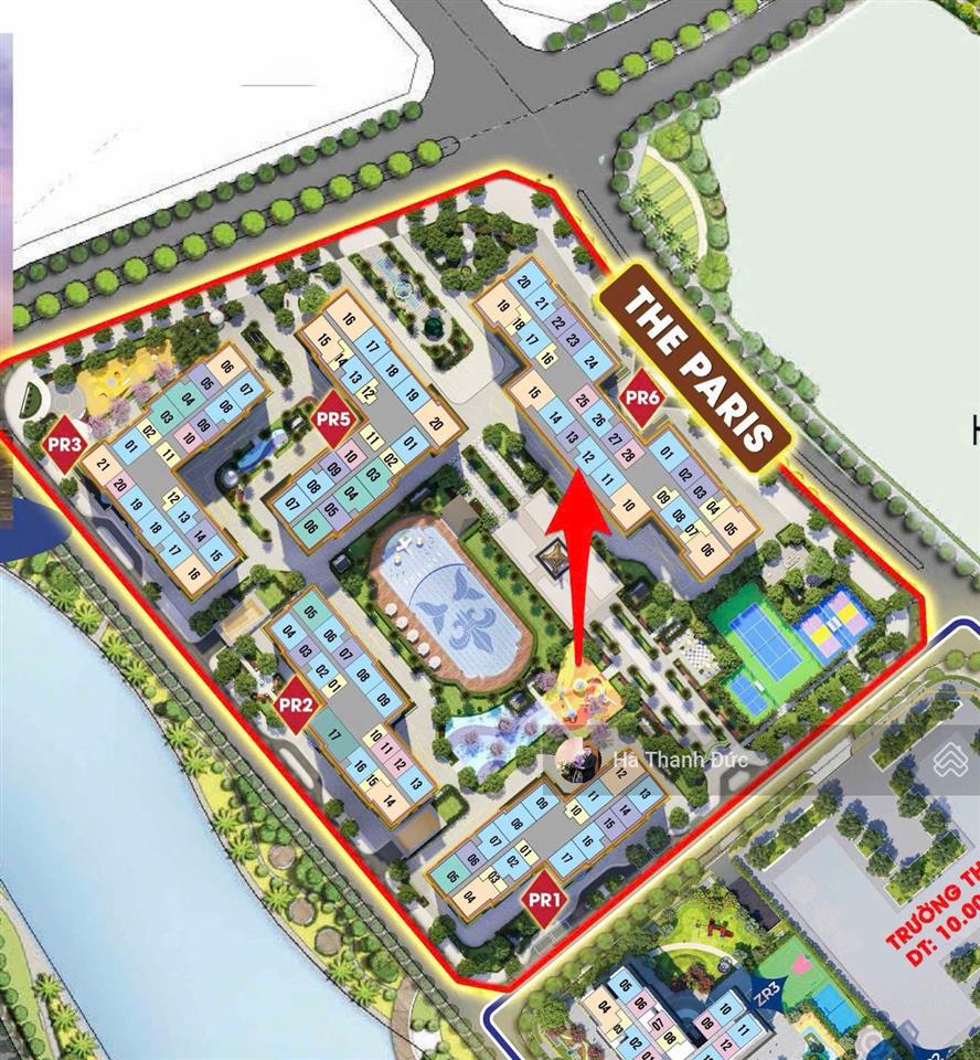 Căn 2n2wc 60m2 the paris giá hợp lý
