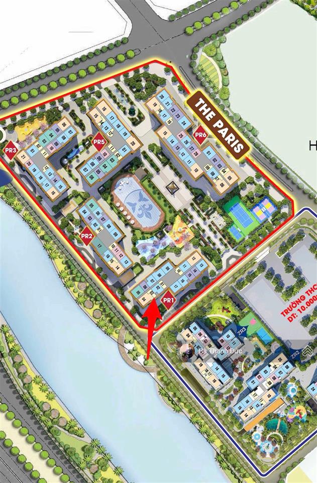 Studio view sông  paris ocean park, view sông thoáng đẹp  hướng đông nam  giá chỉ 1.9 tỷ net!