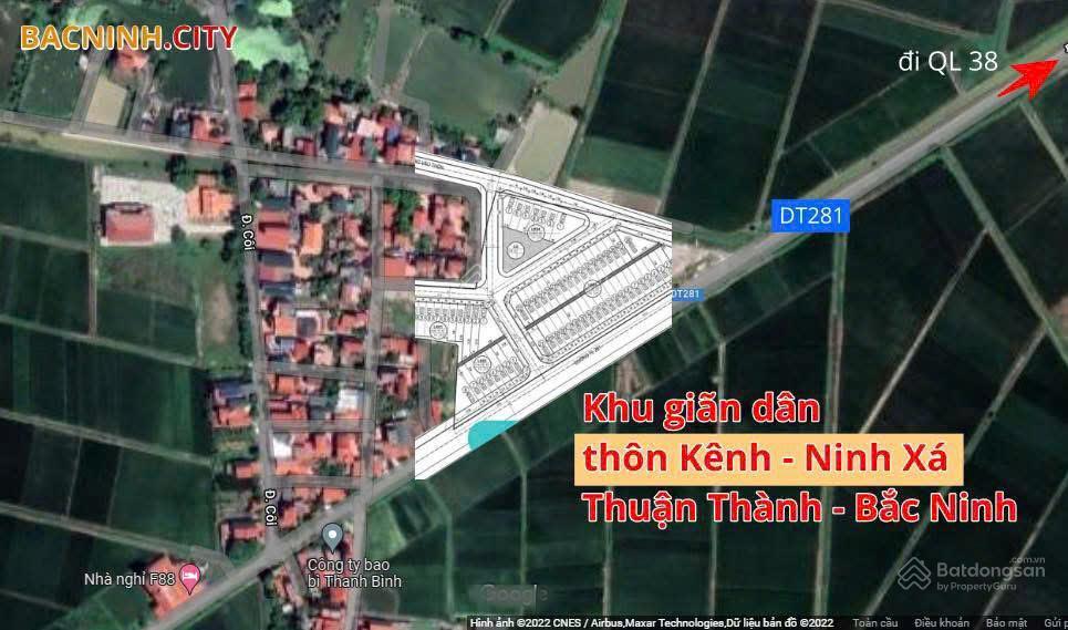 Chính chủ gửi bán lô đất phân lô giãn dân tại ninh xá thuận thành  sân bay gia bình