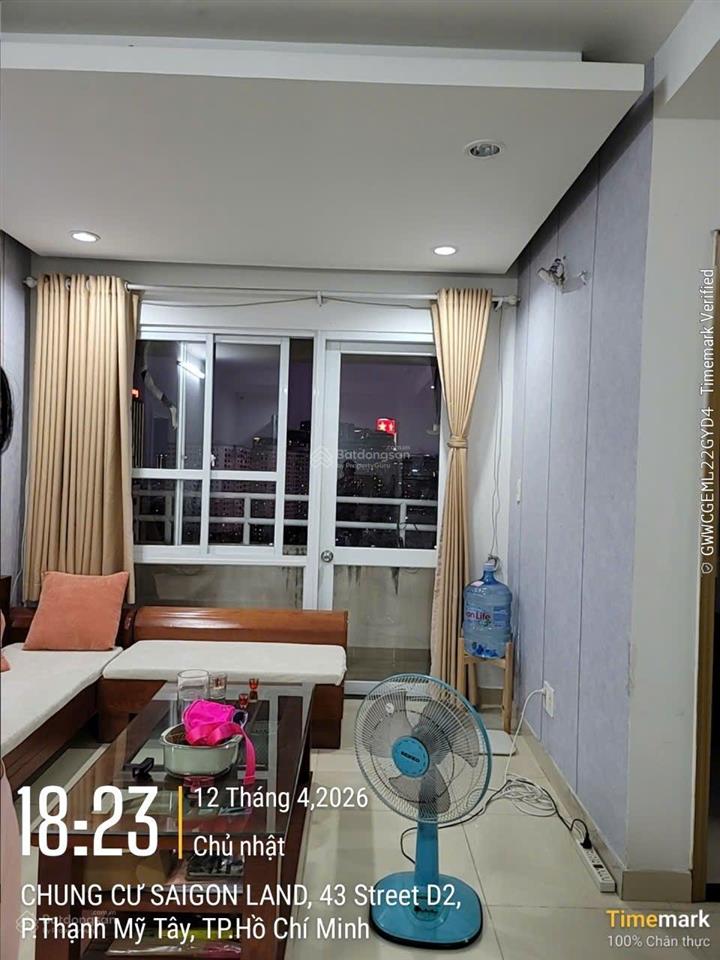 Bán gấp chung cư saigonland 2pn 1wc lầu thấp