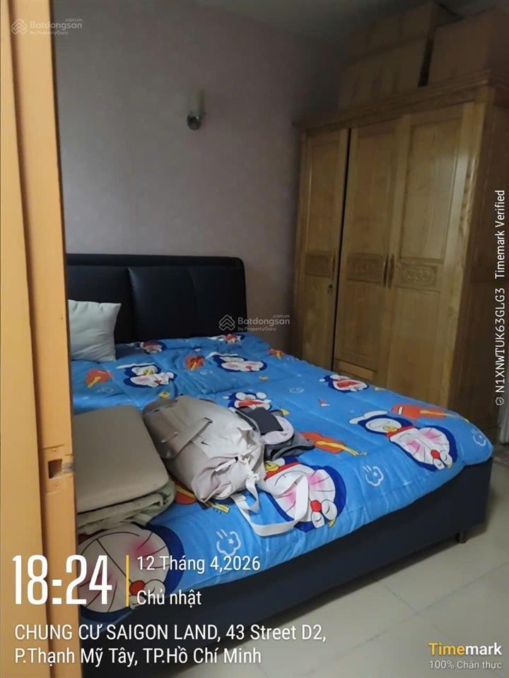 Bán gấp chung cư saigonland 2pn 1wc, lầu thấp