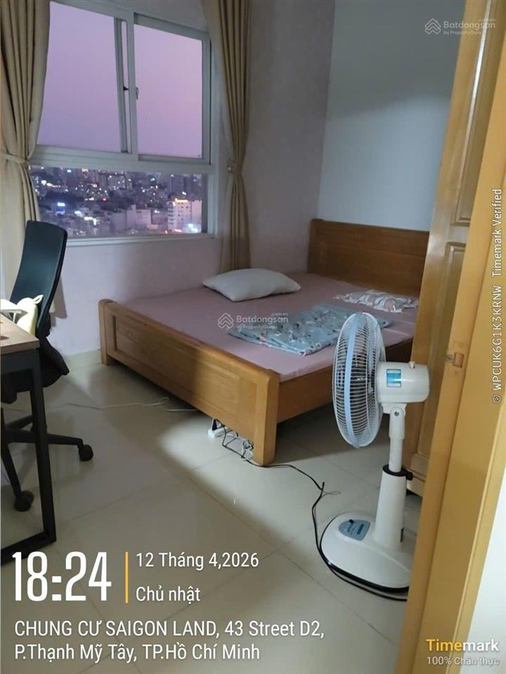 Bán gấp chung cư saigonland 2pn 1wc, lầu thấp