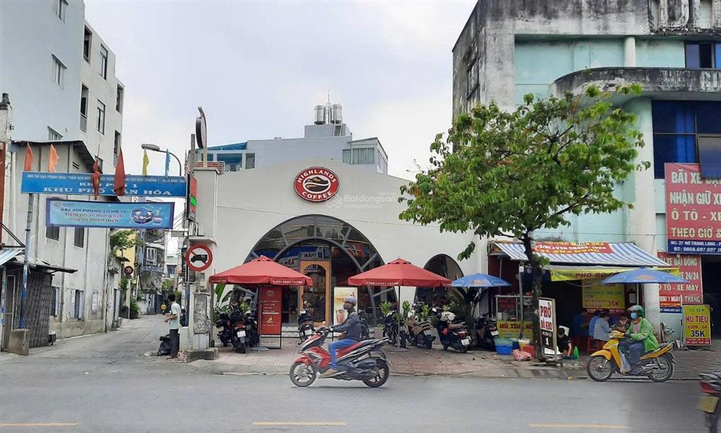 Siêu phẩm góc2mt nơ trang long highlands coffee thuê 180tr/tháng 10x25m giá 46 tỷ ctxd h7 tầng