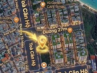 Bán đất kđt mipeco tô hiệu nam nha trang, 95m², đường 8m, đối diện chung cư, cách biển 500m