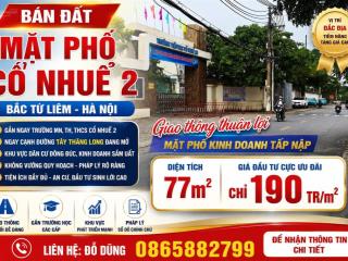 Bán mặt phố cầu noi, cổ nhuế 2, đông ngạc, hà nội, ô tô tránh, kinh doanh tấp nập, không quy hoạch.