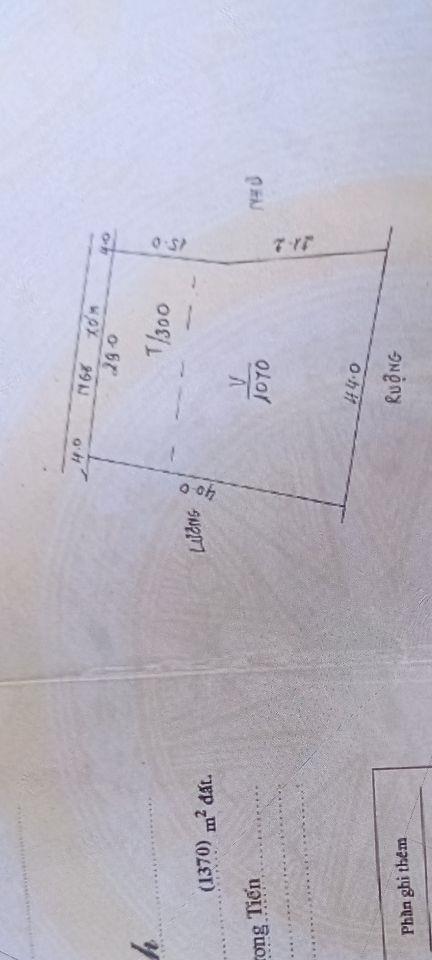 Chính chủ bán 1370m2 thôn Đồi Miễu, xã Nam Phương Tiến ( xã Xuân Mai mới)