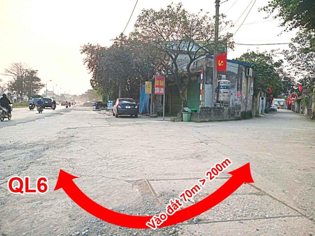 Bán lô đất 70m² Gần khu Tái Định Cư 27ha tại Thị trấn Xuân Mai, cách QL6 hơn 200m. Đường thông ô tô tải đỗ cửa