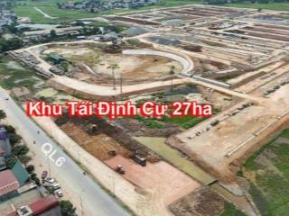Bán lô đất 320m² Gần khu Tái Định Cư 27ha tại Thị trấn Xuân Mai, cách QL6 hơn 200m. Đường thông ô tô tải đỗ cửa