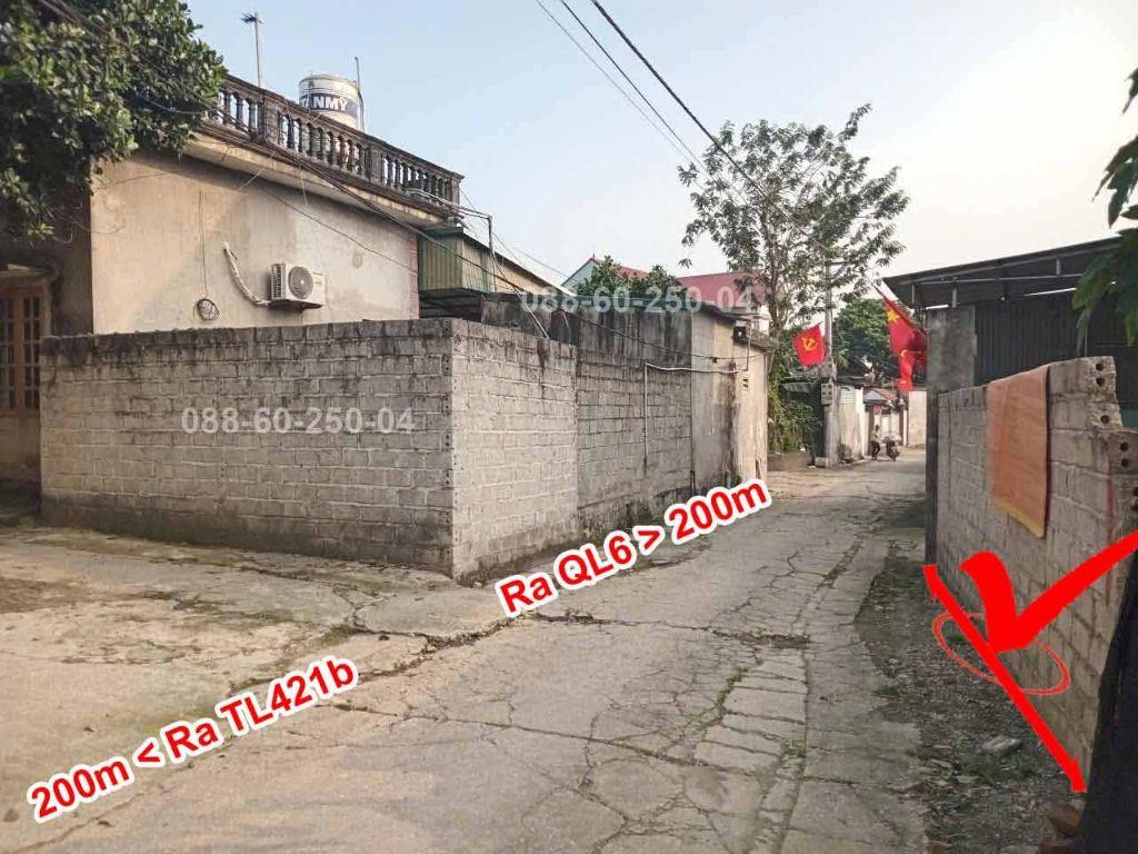 Bán lô đất 88,5m² tại khu Xuân Mai, gần QL6 và khu 27ha. Đường thông rộng gần 4m ô tô đỗ cửa