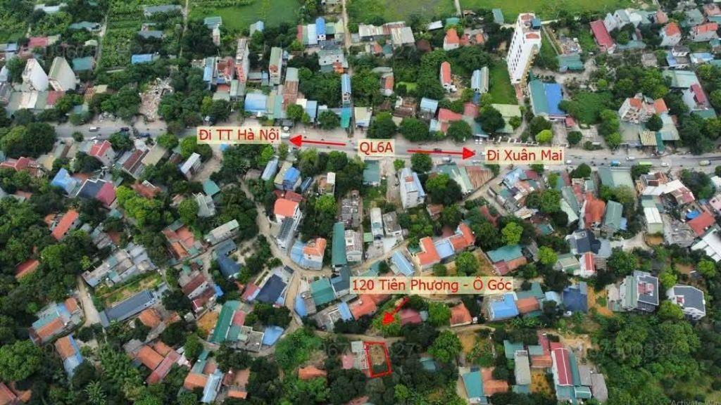 🔴  ĐẤT TIÊN PHƯƠNG - CHƯƠNG MỸ - CÁCH QL6 hơn 200m,   🔥 Lô Góc 120m² full thổ cư, đường ô tô 