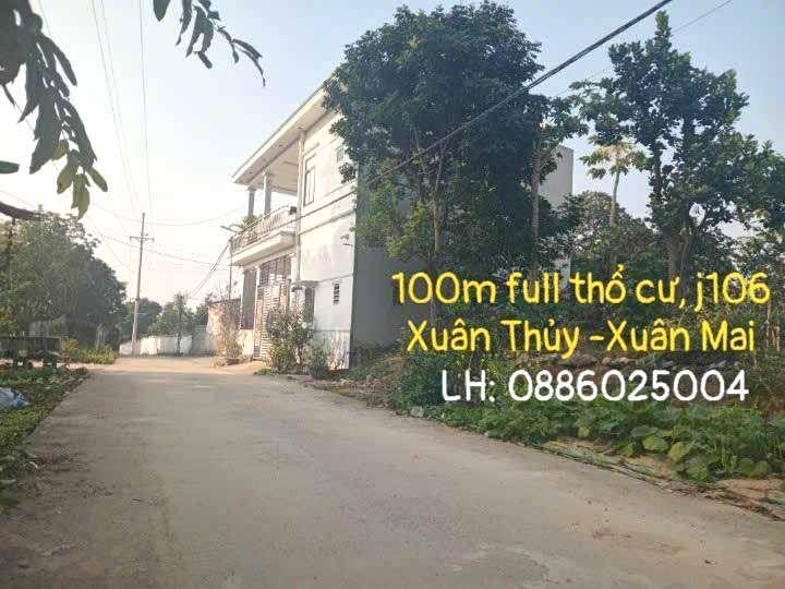 🔥 ĐẤT XUÂN MAI - GẦN QL21 🔥 LÔ GÓC 100m² full Thổ cư tại Xuân Thủy, Thủy Xuân Tiên, Xuân Mai,
