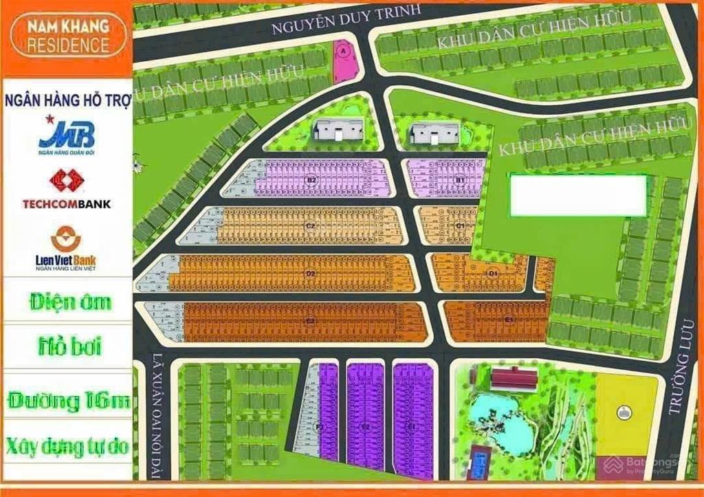 Giảm 400tr  vị trí hiếm trục chính kdc nam khang 58m2 đường thông vừa ở vừa kinh doanh