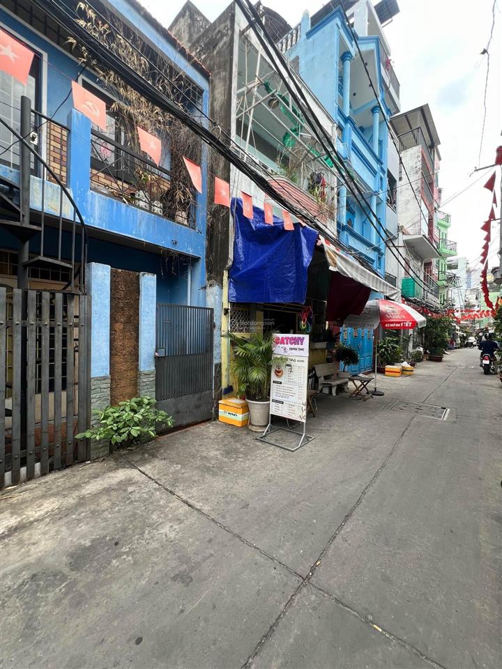 Hẻm xe hơi tránh 6m ngay hòa hưng thông cmt8  43m2 nở hậu  3 tầng cũ tiện sơn sửa