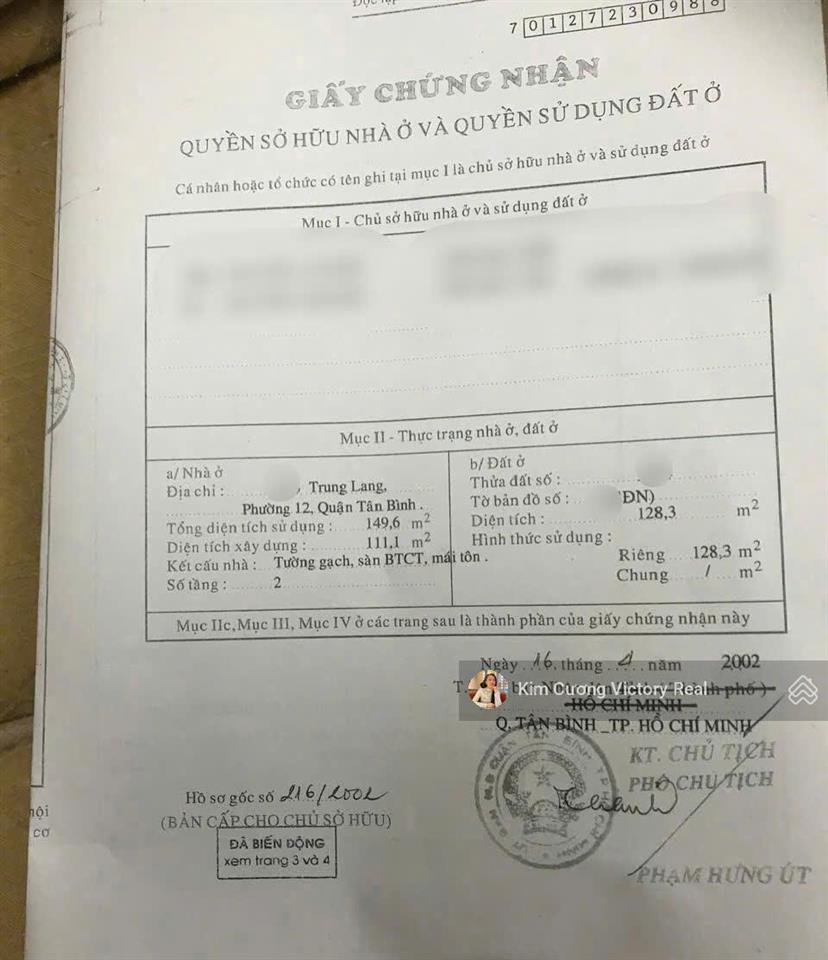 Bán nhà dt 128m2 [4.1x30]m  đường trần mai ninh, gần chợ bà hoa  1 lầu btct  chỉ 8.1 tỷ tl