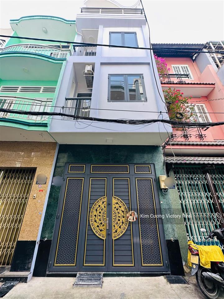 Bán nhà hxh 6m  xe hơi vào nhà 71/26 nguyễn bặc, phạm văn hai  dt 3.7x11m  3 lầu  chỉ 9.6 tỷ