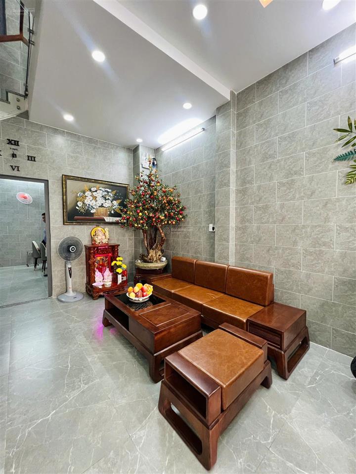 Bán nhà hẻm cách mạng tháng tám  dt 54m2 [3.8x14.5]m  nhà mới 100% 2 lầu st  chỉ 7.390 tỷ tl