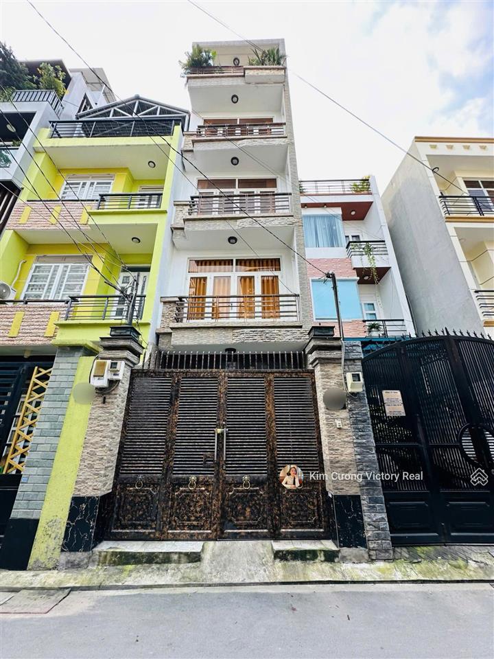 Chỉ 12.2 tỷ  bán nhà mặt tiền đường nguyễn bá tòng, ngã tư bảy hiền  dt 72m2 4x18m, 4 lầu nhà đẹp