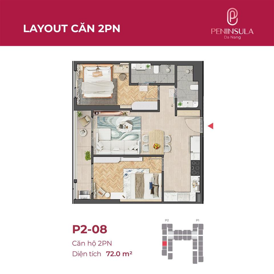 Tổng hợp quỹ căn đẹp, giá tốt, đầy đủ lựa chọn tại dự án căn hộ peninsula đà nẵng  view sông hàn