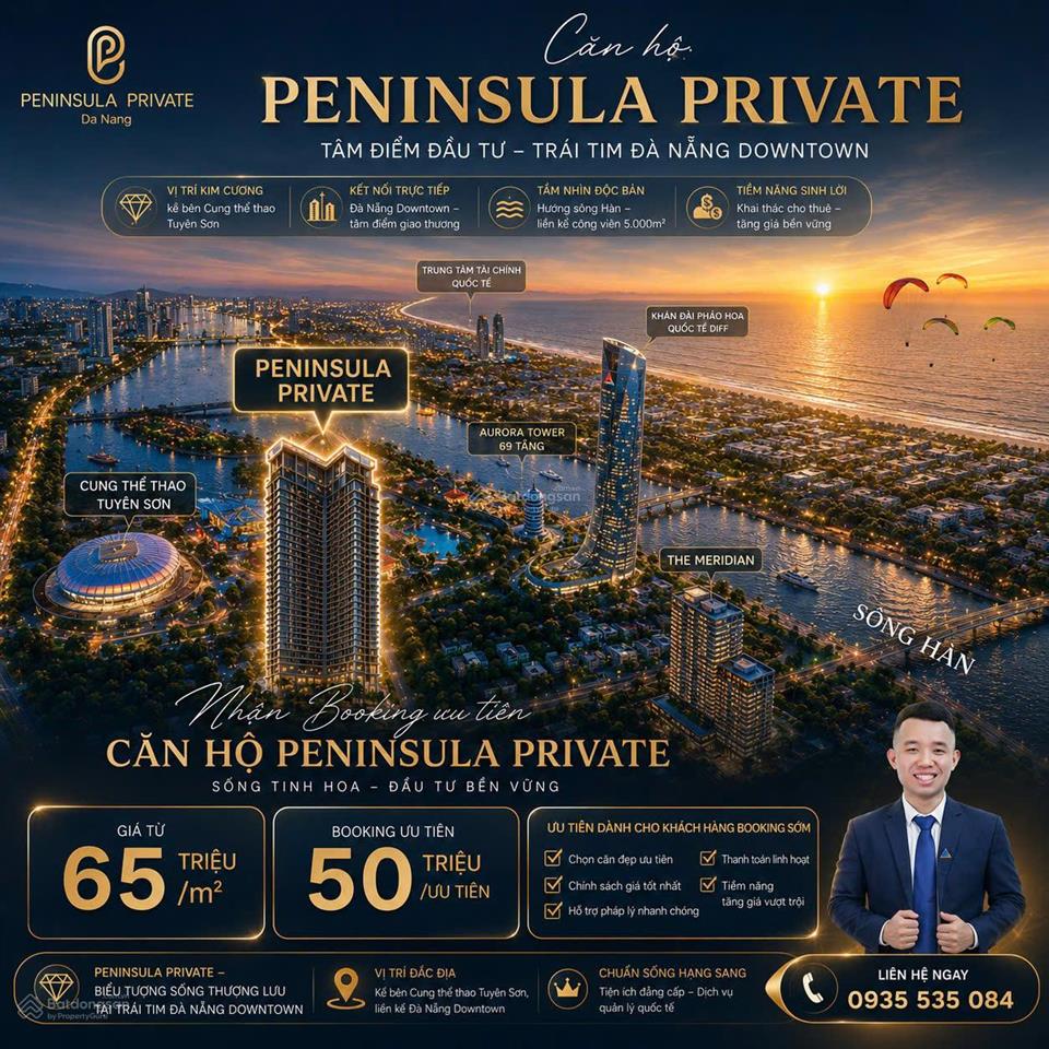 Khám phá peninsula private cạnh da nang downtown  giỏ nổi bật căn siêu đẹp của dự án