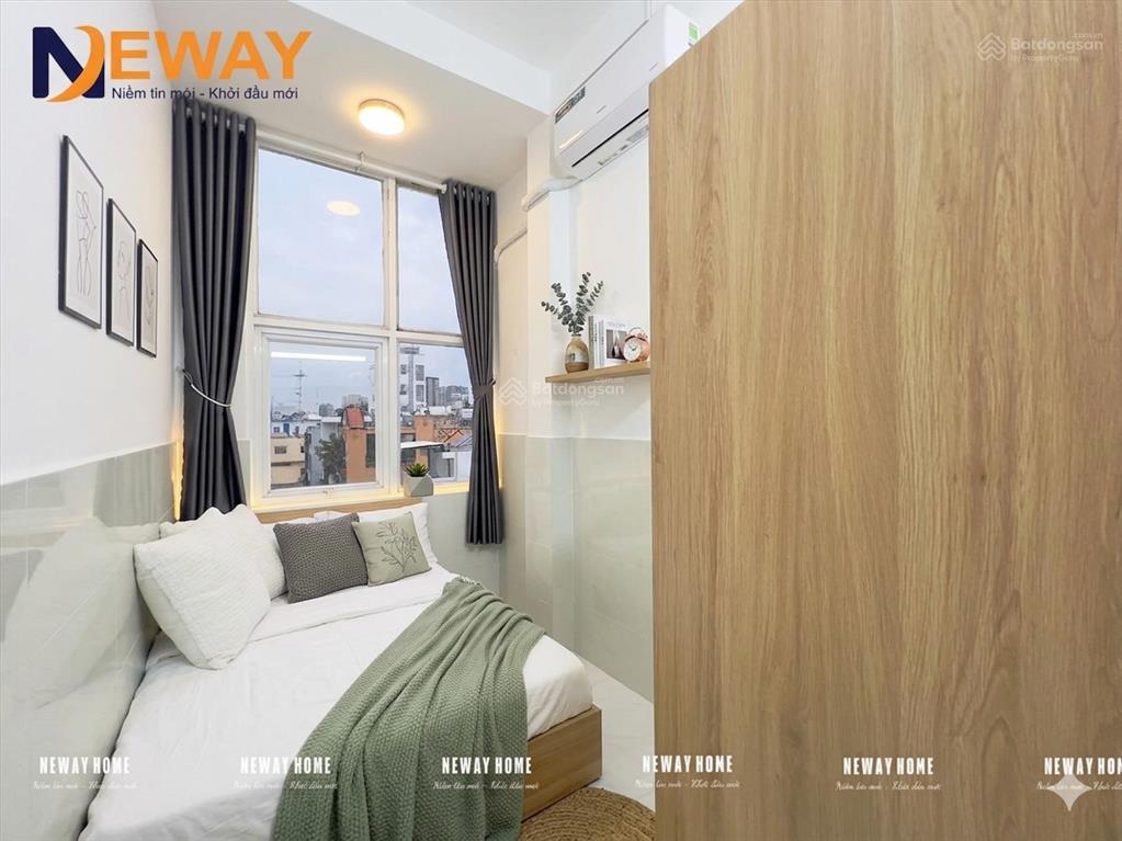Căn hộ chung cư mini 2 phòng ngủ cửa sổ view thoáng full nội thất ngay chân cầu chữ y  đường ô tô