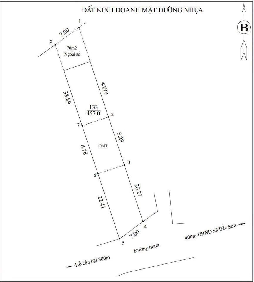 Đường nhựa rẻ hơn trong làng. gần 500m2 chỉ hơn 6tr/m2. muốn ra hàng gấp