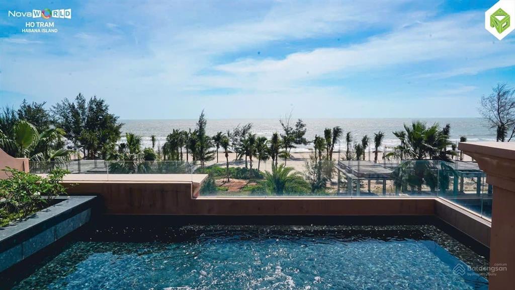 Biệt thự biển đơn lập rộng 300m2, trực diện mặt tiền sông ray dành cho giới tinh hoa