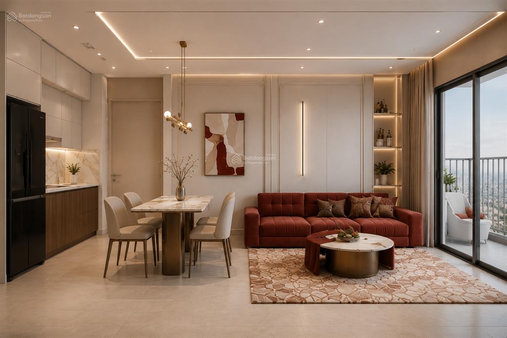 Một trong số ít căn 1pn (43m²) bán giá 2,2 tỷ all in toà lusso d'arte hướng đông tầng trung