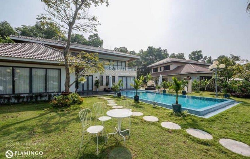 Bán gấp biệt thự xây thô mặt hồ đại lải dự án flamingo đại lải, sổ đỏ lâu dài
