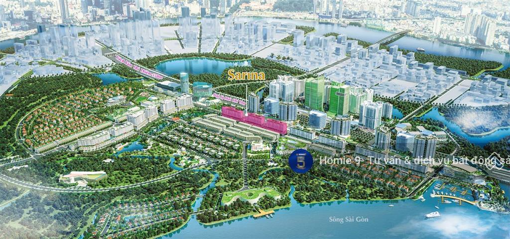 Bán căn hộ 2pn cc sarimi, view công viên trục lõi thủ thiêm. giá chỉ 18,5 tỷ