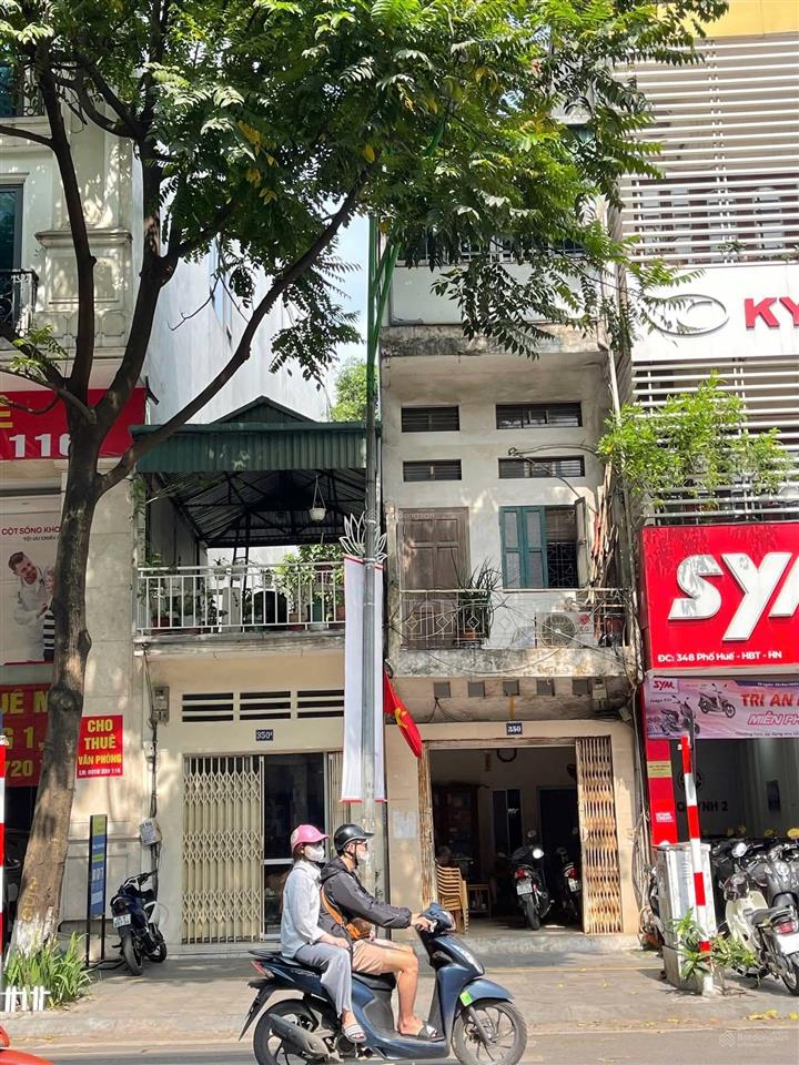 Bán nhà mặt phố số 350a phố huế và 350 phố huế quận hai bà trưng  dt 185m2  2 tầng  mt 6.5 mét