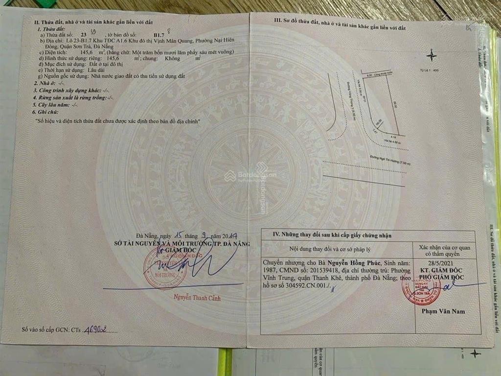 Thanh khoản góc 2 mặt tiền đường 7m5 ngô thị hương và vũng thùng 3