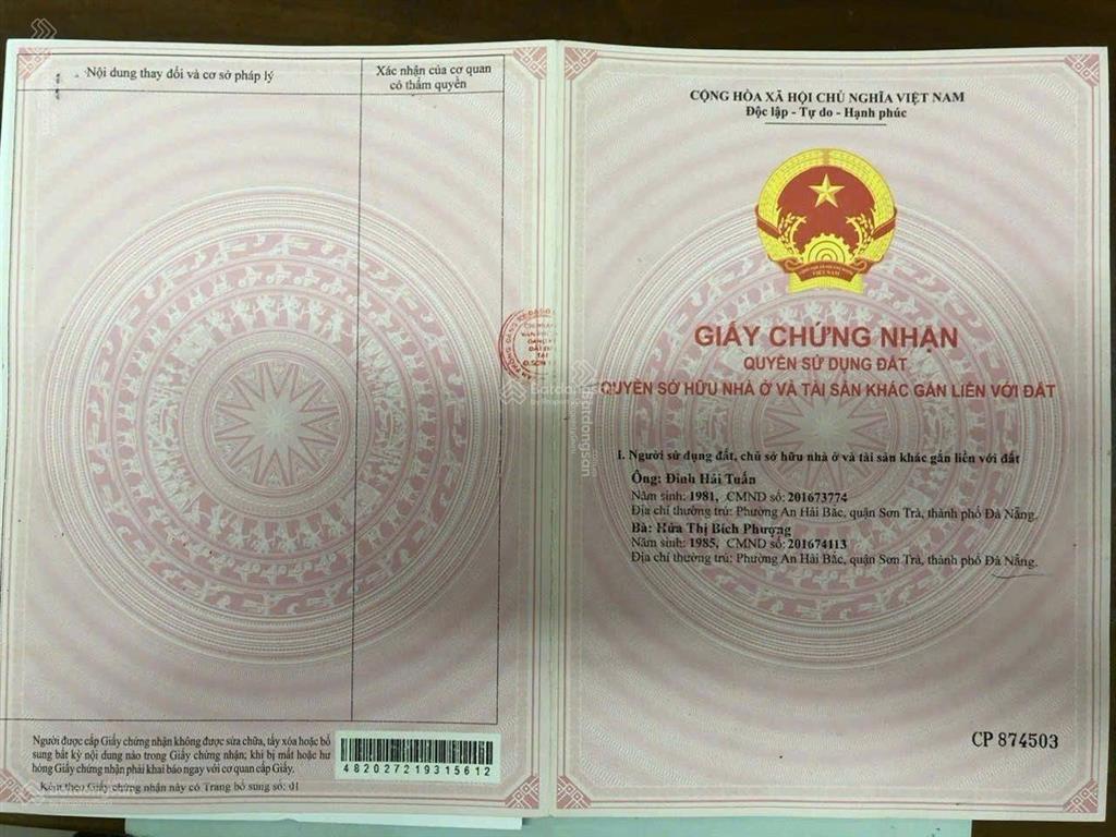 Thanh khoản nhà 3 tầng đường trần thánh tông, sơn trà, an hải bắc
