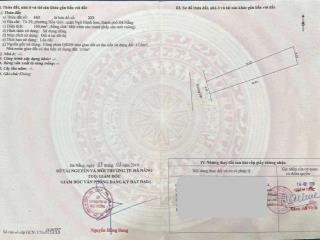 Bán đất 160m2 mặt tiền đường lưu quang vũ, ngũ hành sơn, đà nẵng. giá 3,75 tỷ có thương lượng