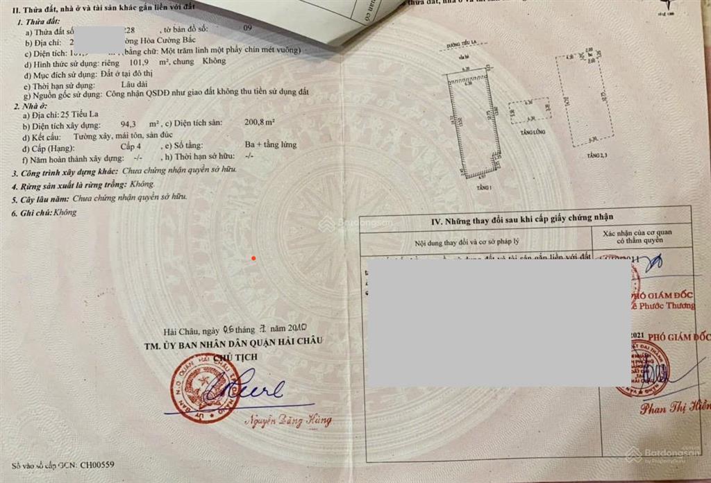 Bán nhà 4,5 tầng mặt tiền kinh doanh đường tiểu lahải châuđà nẵng(gần đường 2/9)